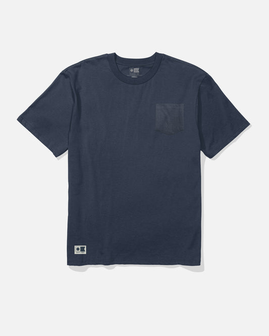 Washed Pocket Tee - Navy