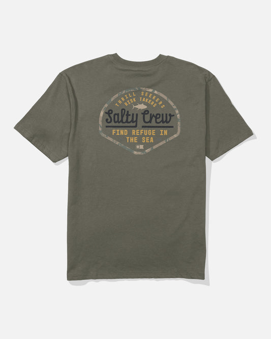 Border Fill Classic Tee - Dusty Olive