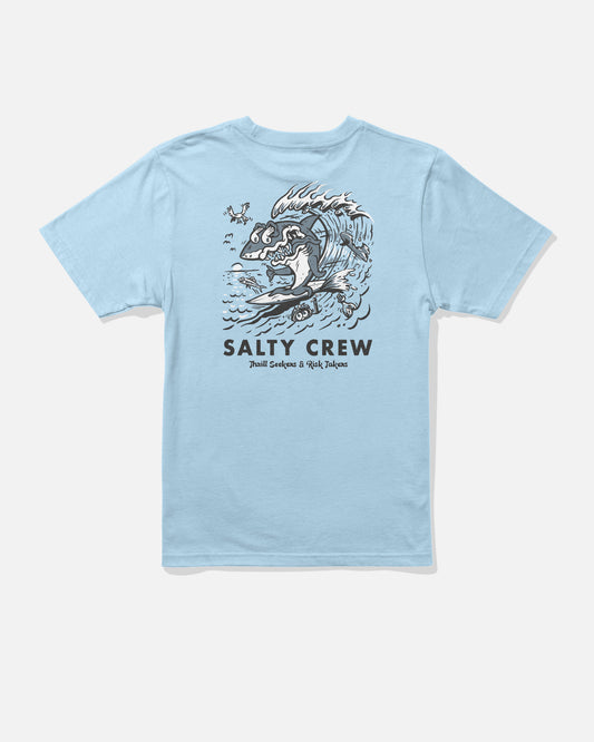 Surf Shark Ss Tee Kids - Clear Sky