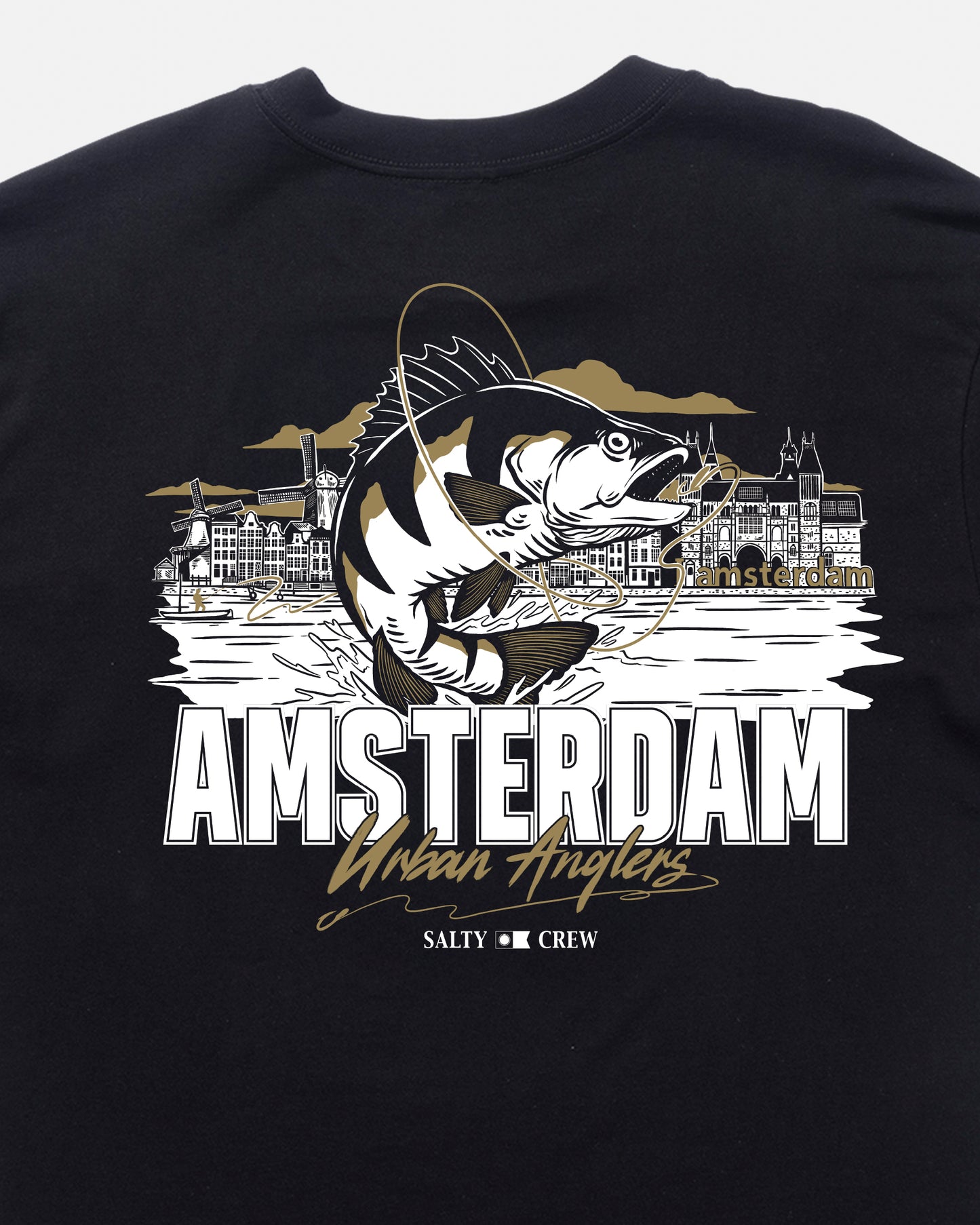 Amsterdam Urban Angler Ss Tee - Black
