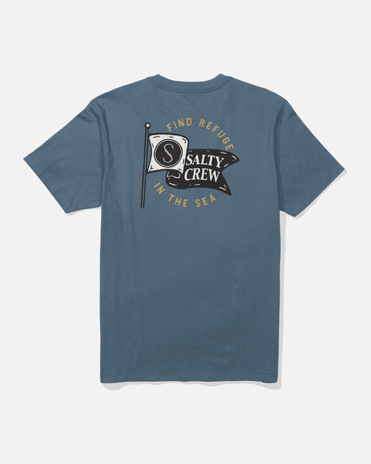 Wavey Ss Tee - Slate