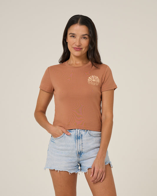Sunshine Baby Tee - Mocha