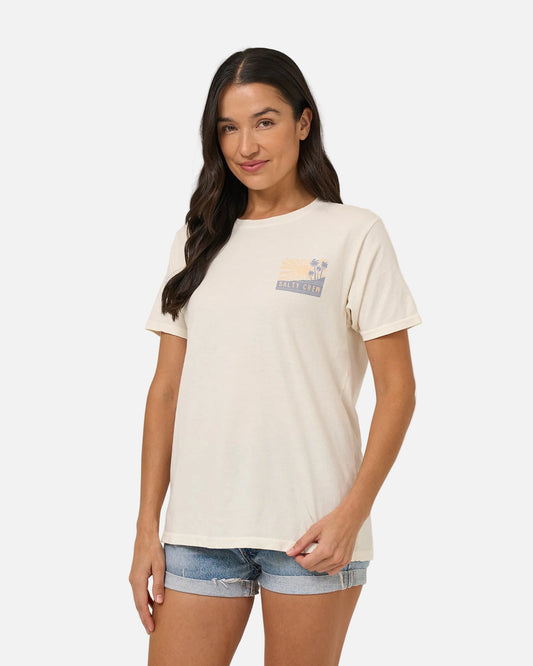 Rise And Smile Bf Tee - Off White
