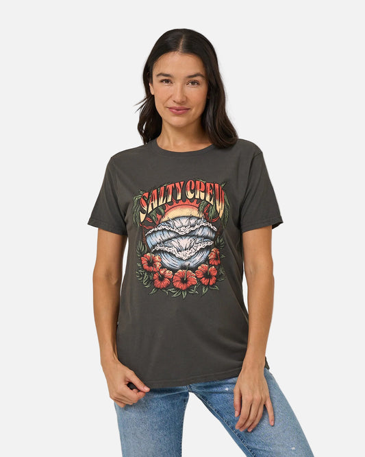 Sc Tour Bf Tee - Charcoal