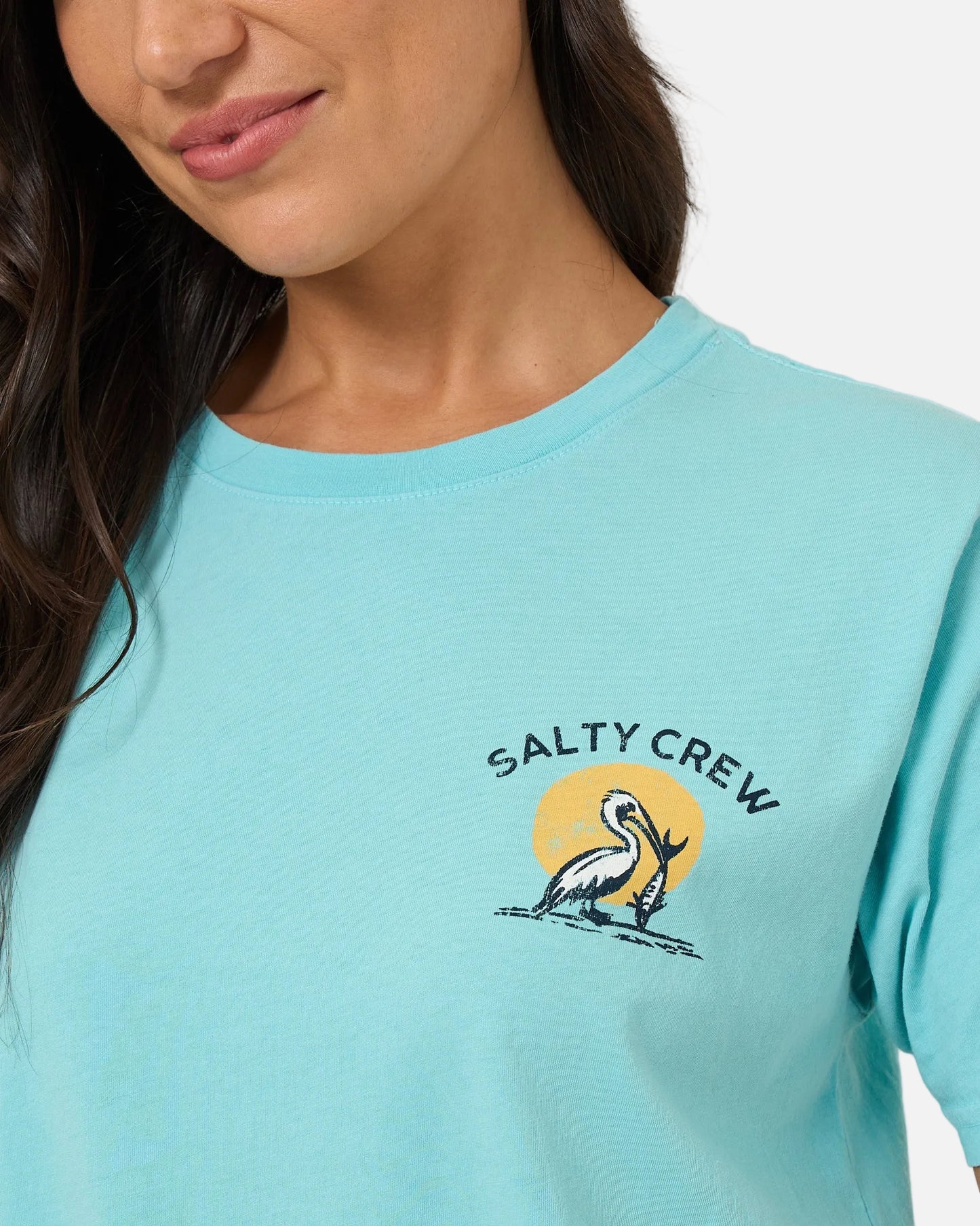 Beach Hut Bf Tee - Aquamarine