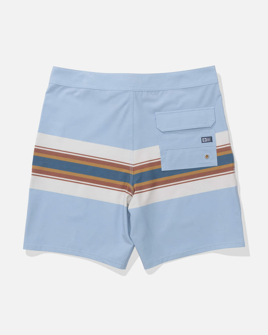 Crew Stripe Boardshort - Coast Blue