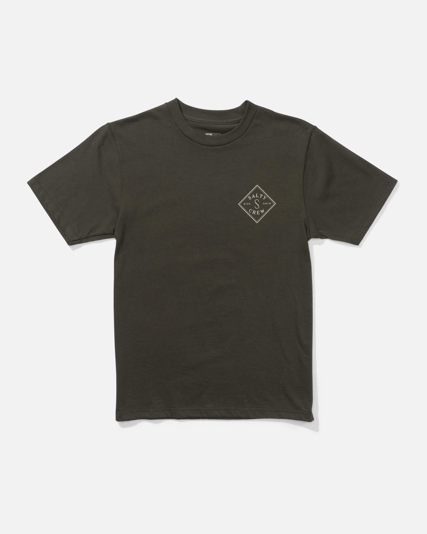 Salty crew T-SHIRTS S/S Tippet S/S Tee Kids - Dusty Olive in DUSTY OLIVE