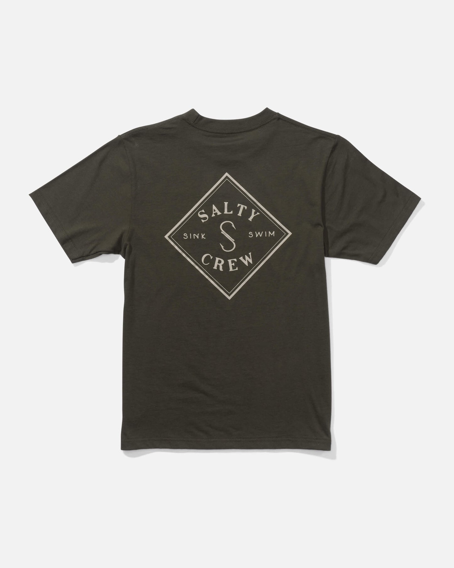 Salty crew T-SHIRTS S/S Tippet S/S Tee Kids - Dusty Olive in DUSTY OLIVE