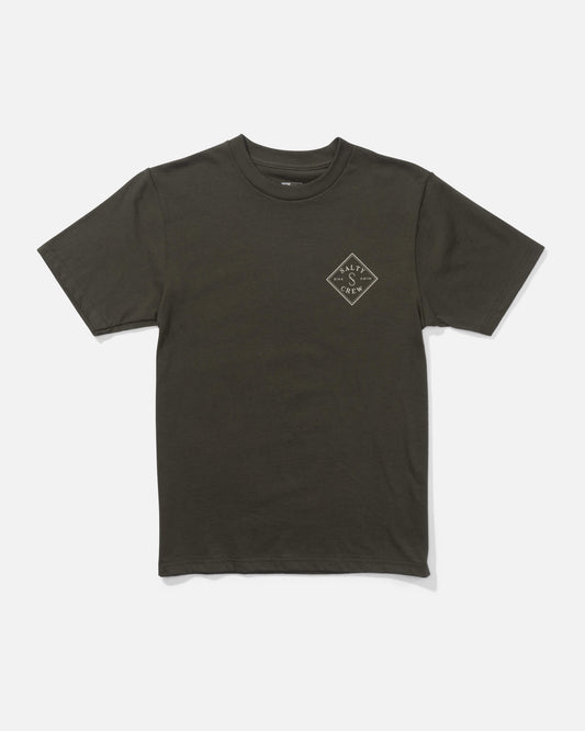 Salty crew T-SHIRTS S/S Tippet  S/S Tee Kids - Dusty Olive in DUSTY OLIVE