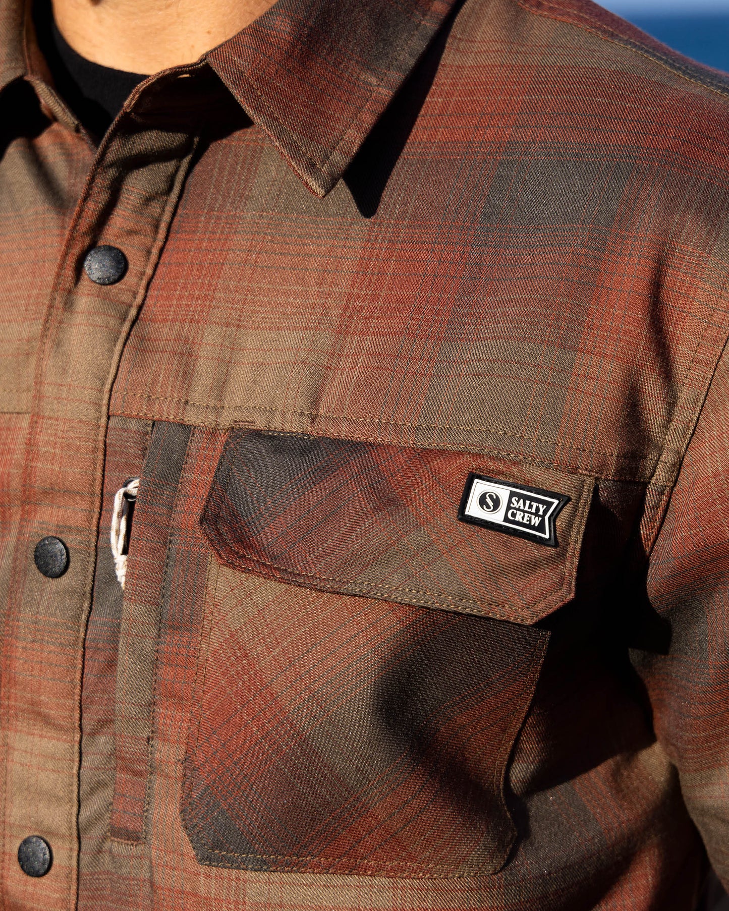 Fathom Ls Tech Flannel - Burgundy