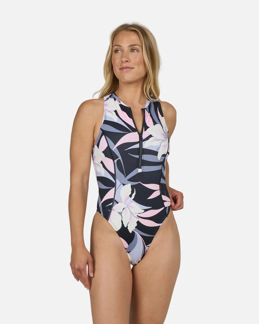 Bloomed Surf Suit - Black