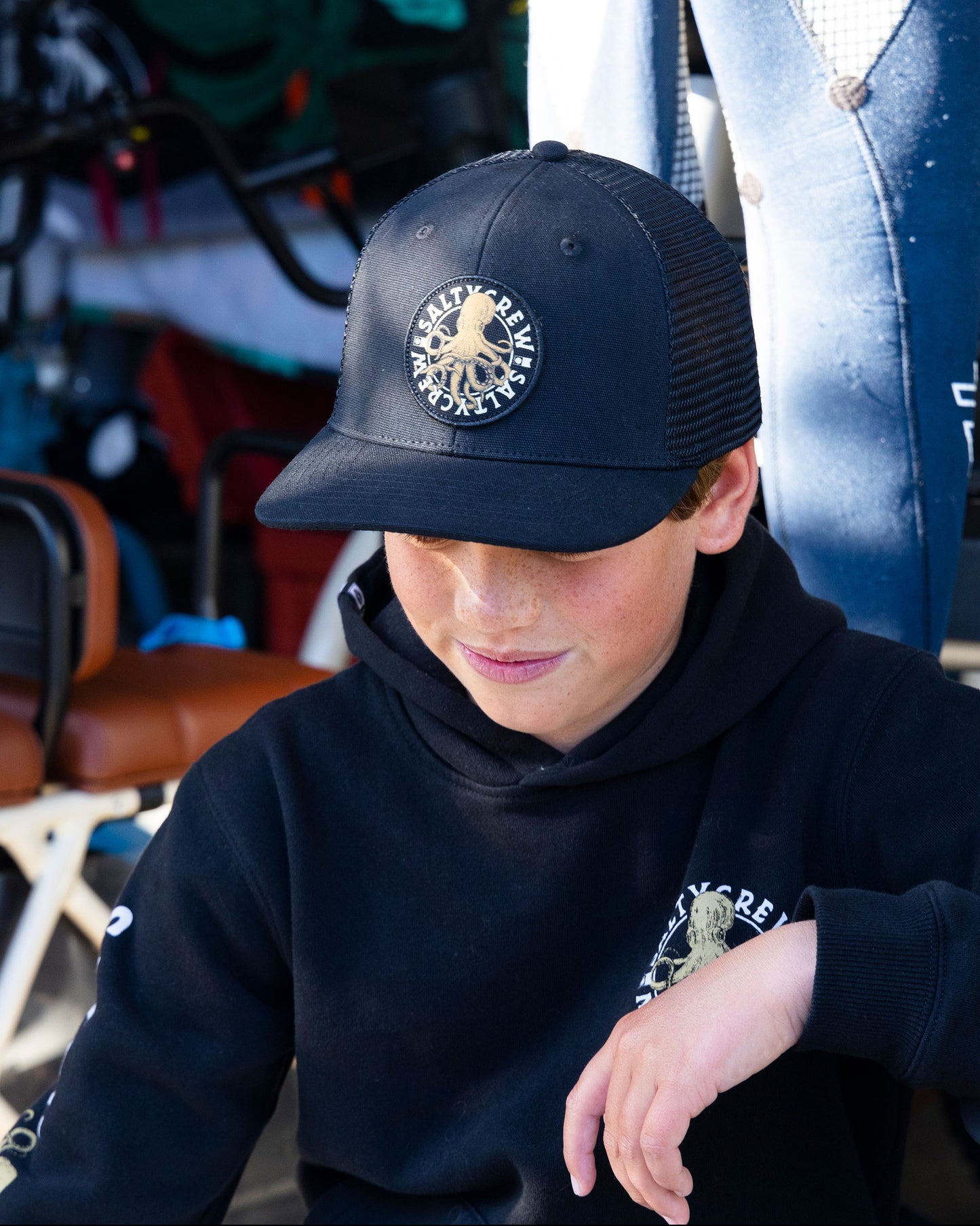 Tentacles Retro Kids - Black