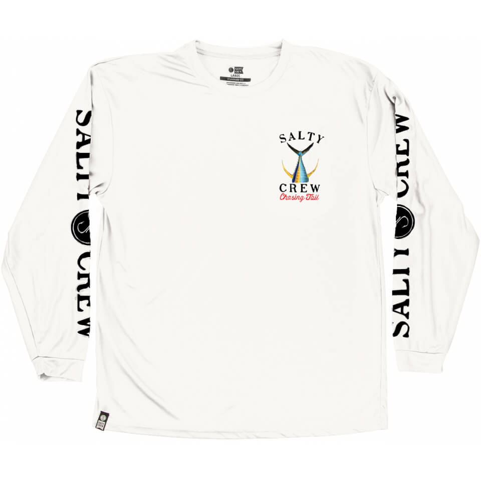Salty Crew TAILED L/S Tech Tee Rashguard in White
