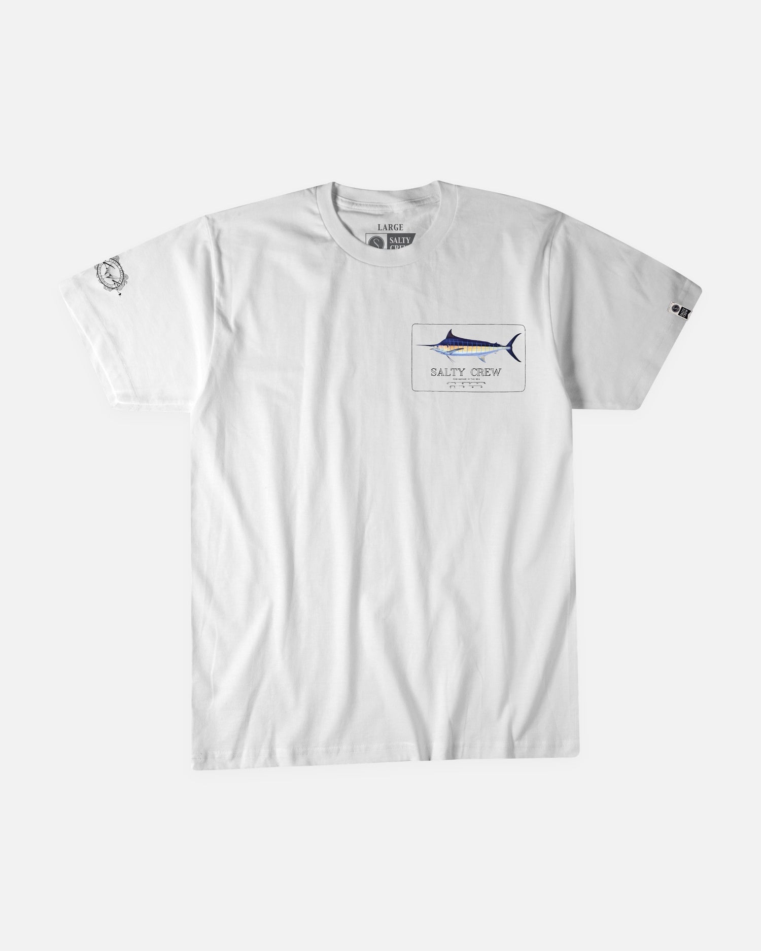 Blue Rogers S/S tee - White