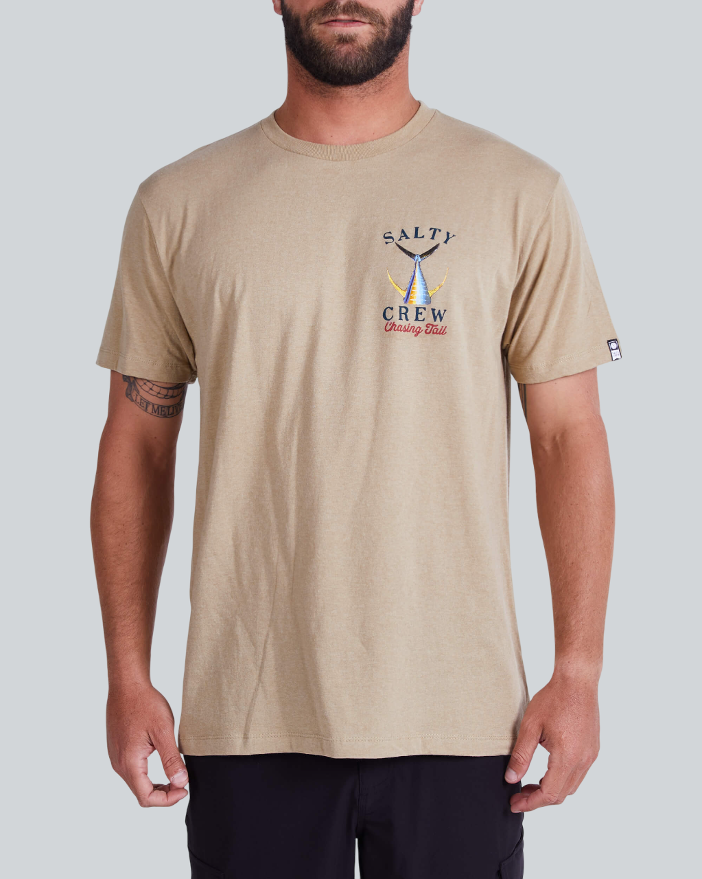 Tailed Khaki Heather S/S Tee