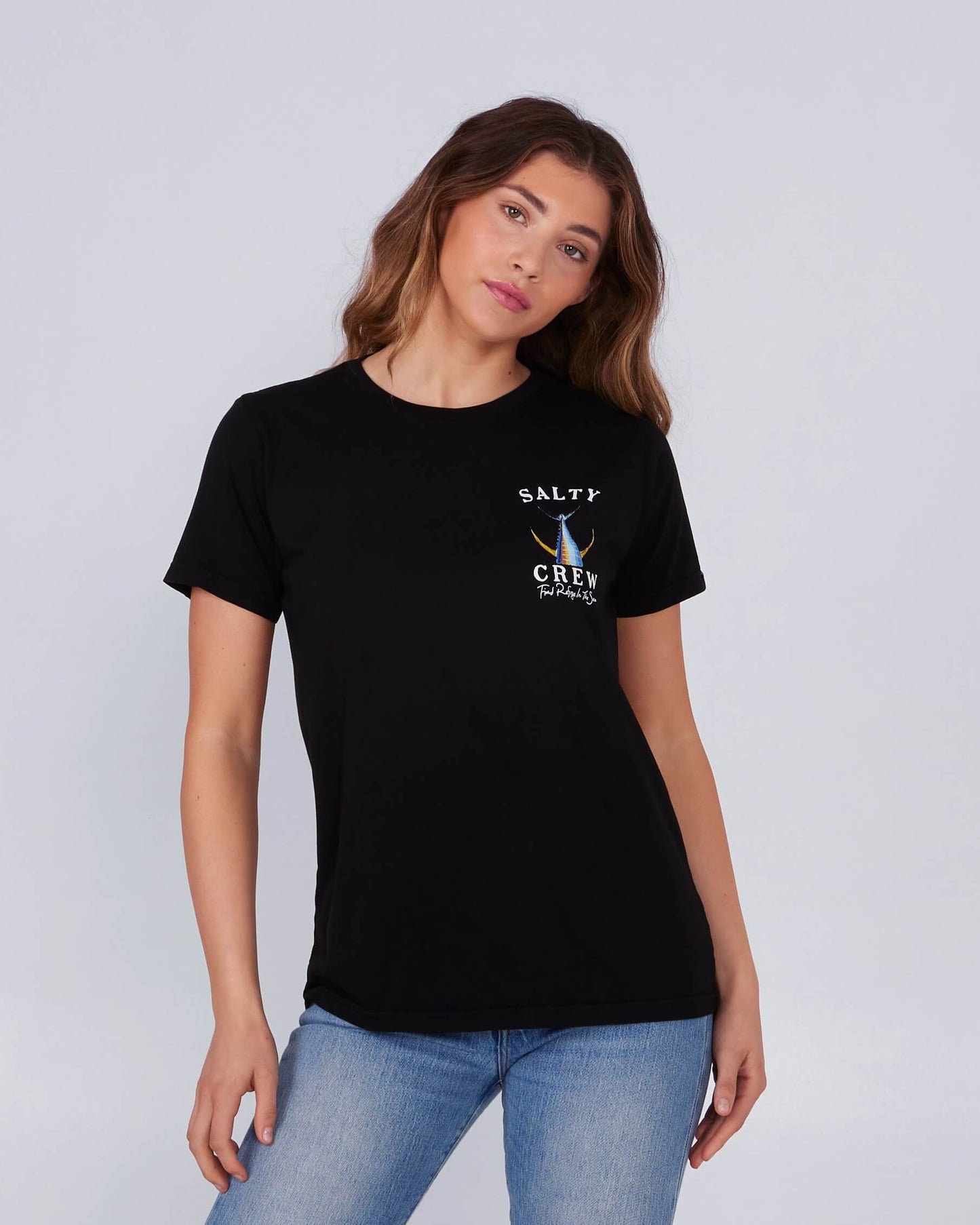 Salty Crew Womens - Tailed Boyfriend Tee - Black