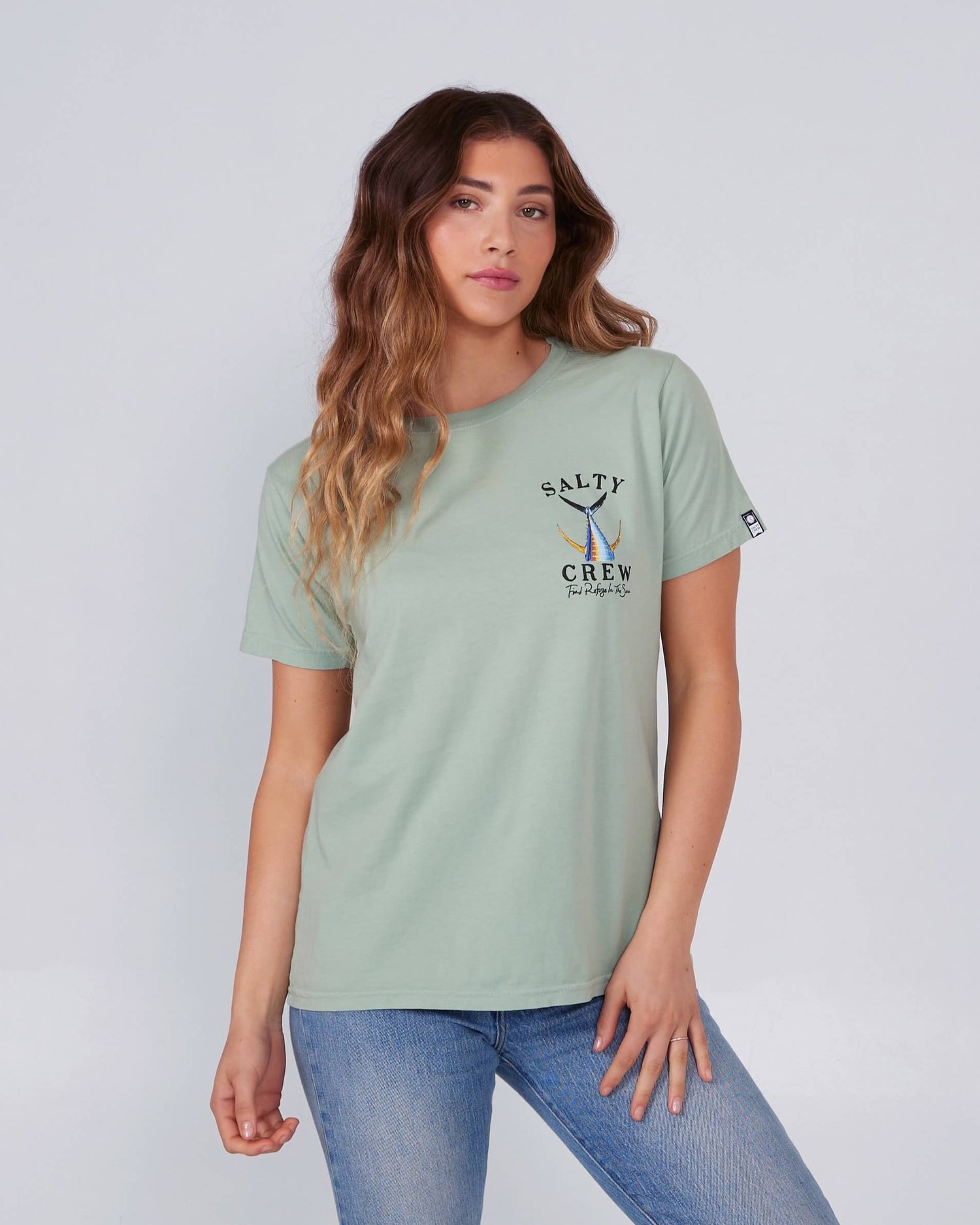 Salty Crew Womens - Tailed Boyfriend Tee - Jade