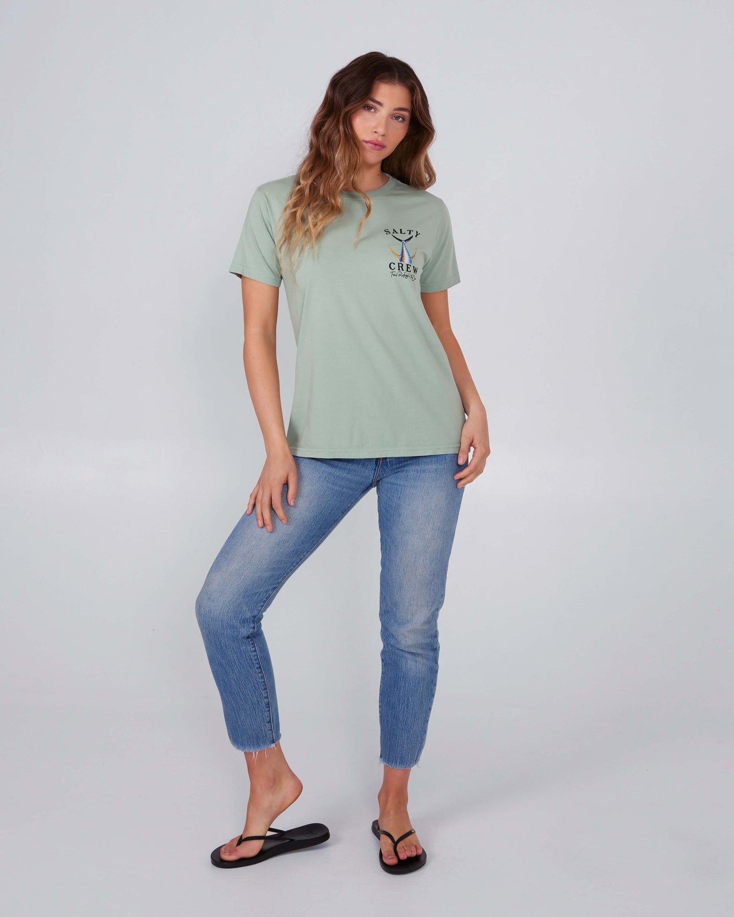 Salty Crew Womens - Tailed Boyfriend Tee - Jade