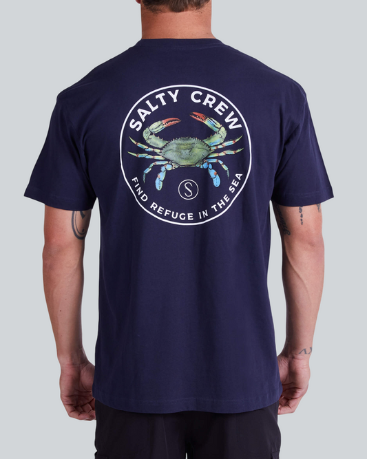 Blue Crabber Navy Premium S/S Tee