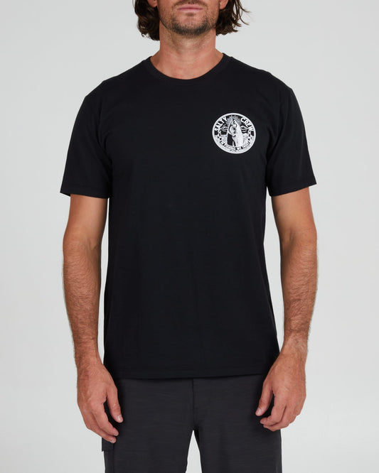 Salty crew T-SHIRTS S/S IN FISHING WE TRUST S/S TEE - Black in Black