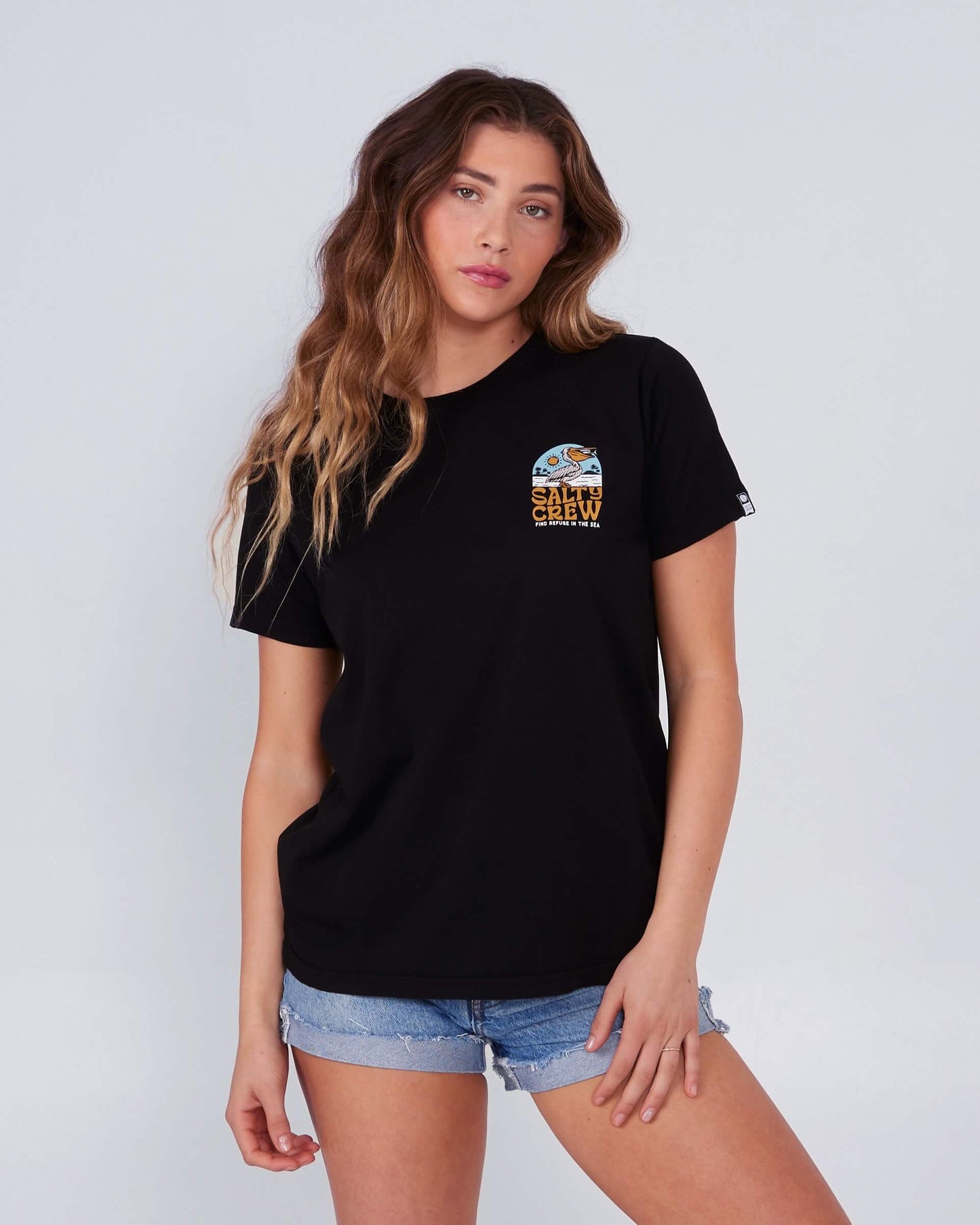 Salty Crew Womens - Seaside Boyfriend Tee - Black