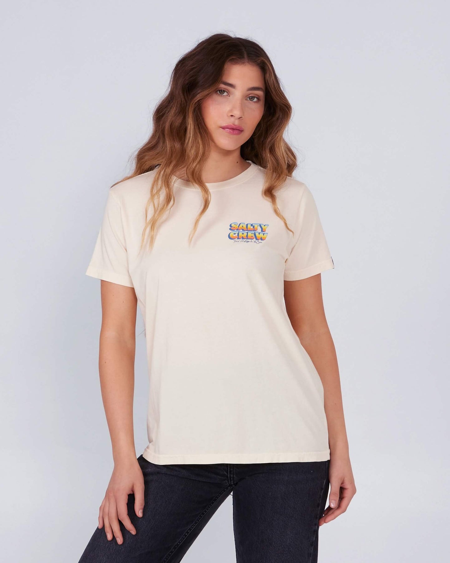 Salty Crew Womens - Summertime Boyfriend Tee - Bone