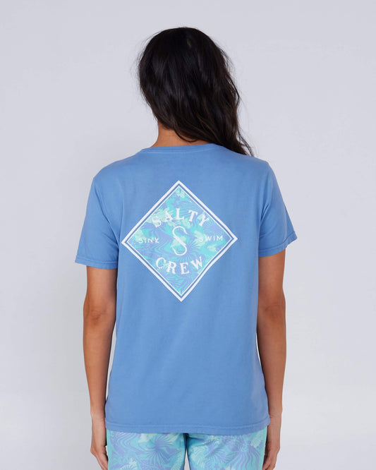 Salty Crew Womens - Printed Tippet Boyfriend Tee - Blue Dusk