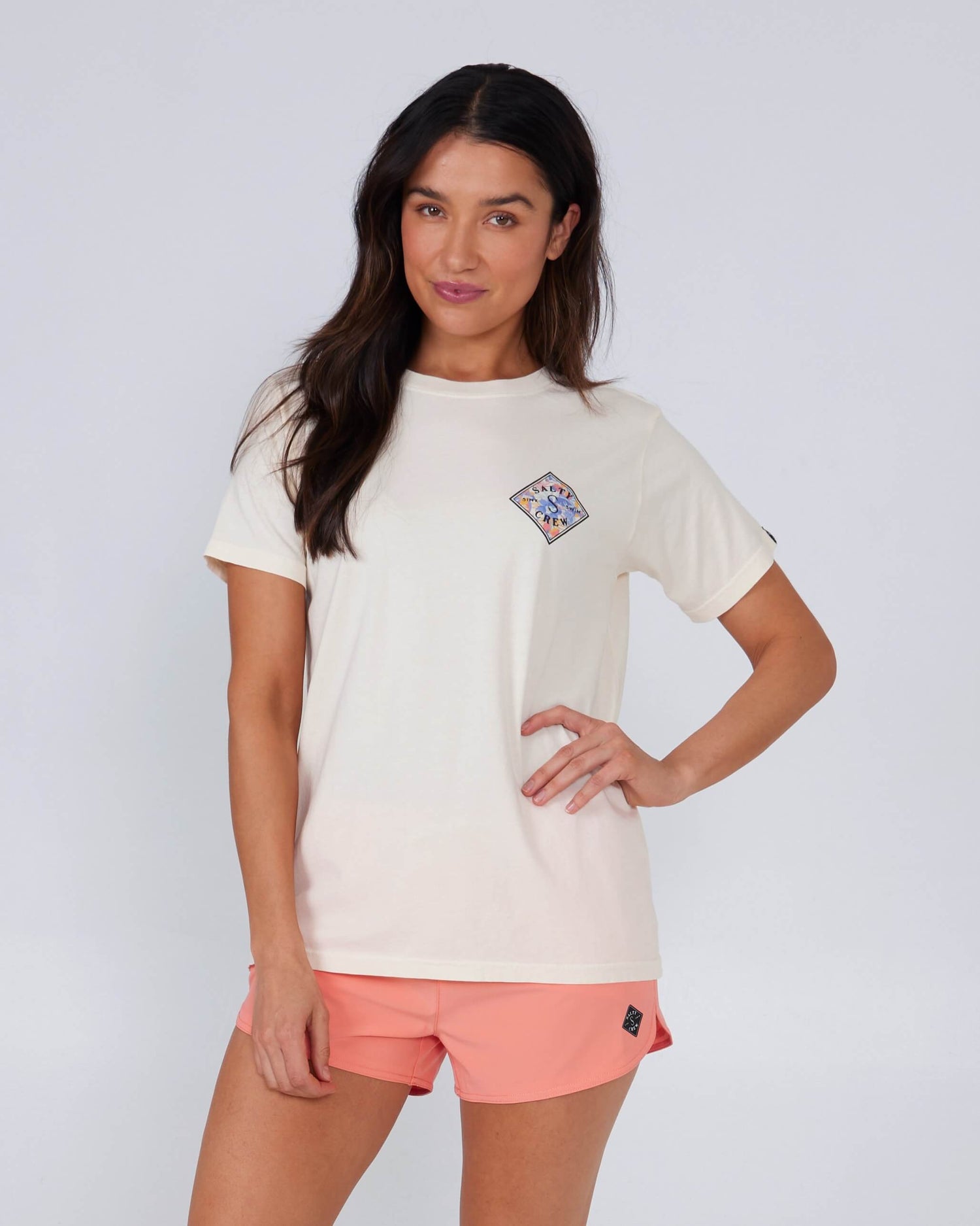 Salty Crew Womens - Printed Tippet Boyfriend Tee - Bone