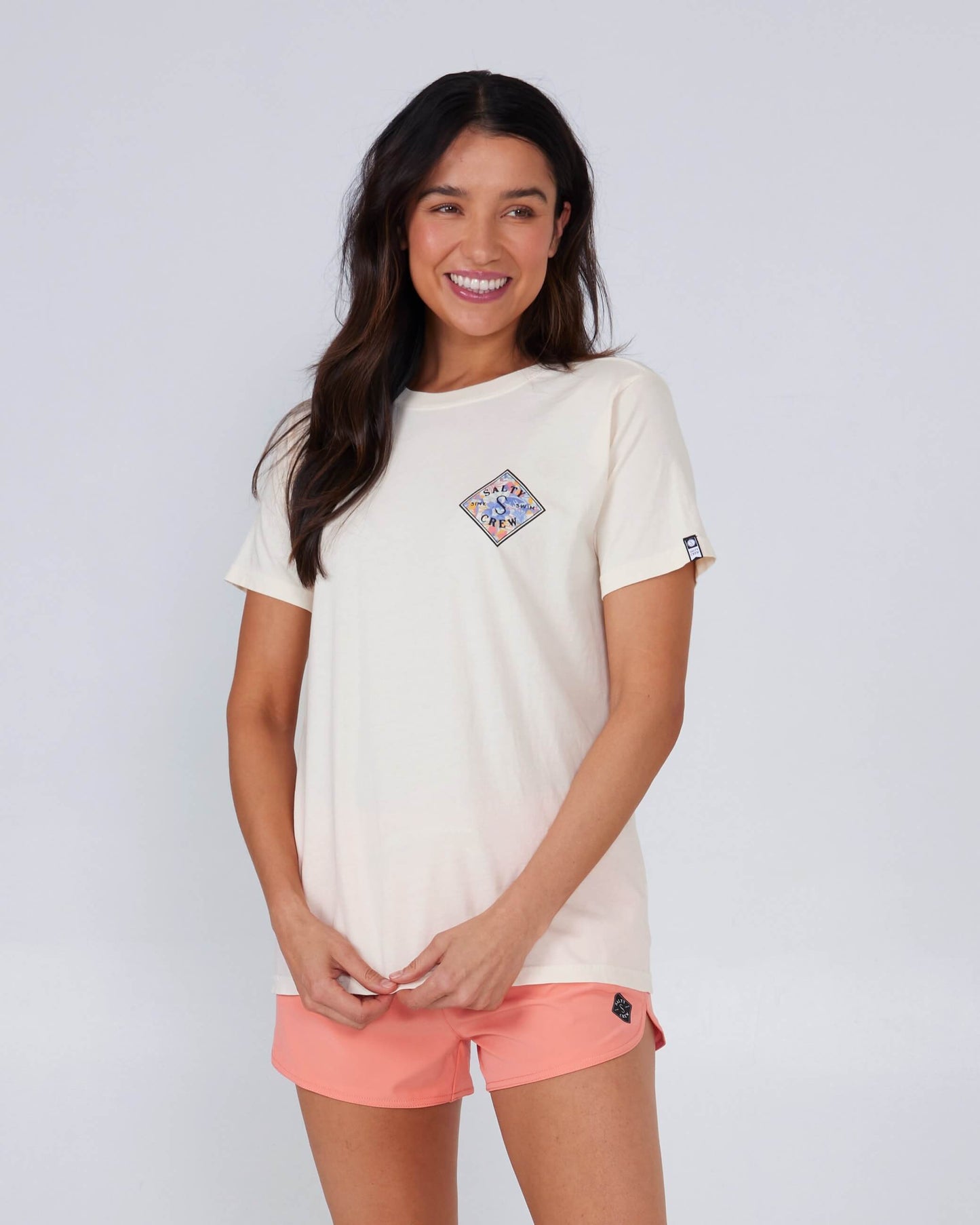 Salty Crew Womens - Printed Tippet Boyfriend Tee - Bone