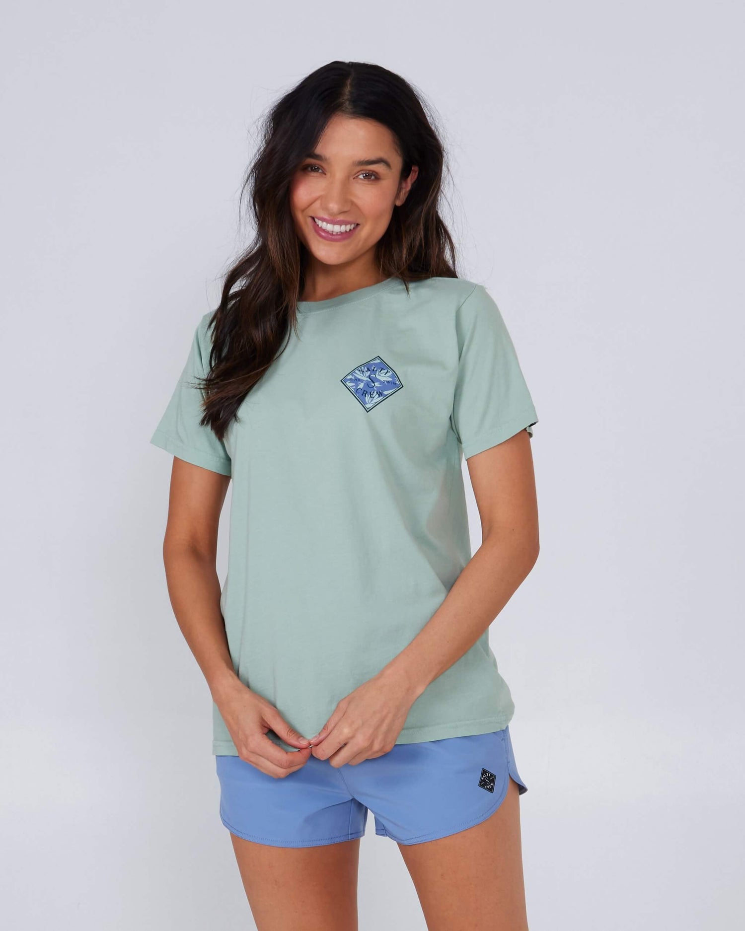 Salty Crew Womens - Printed Tippet Boyfriend Tee - Jade