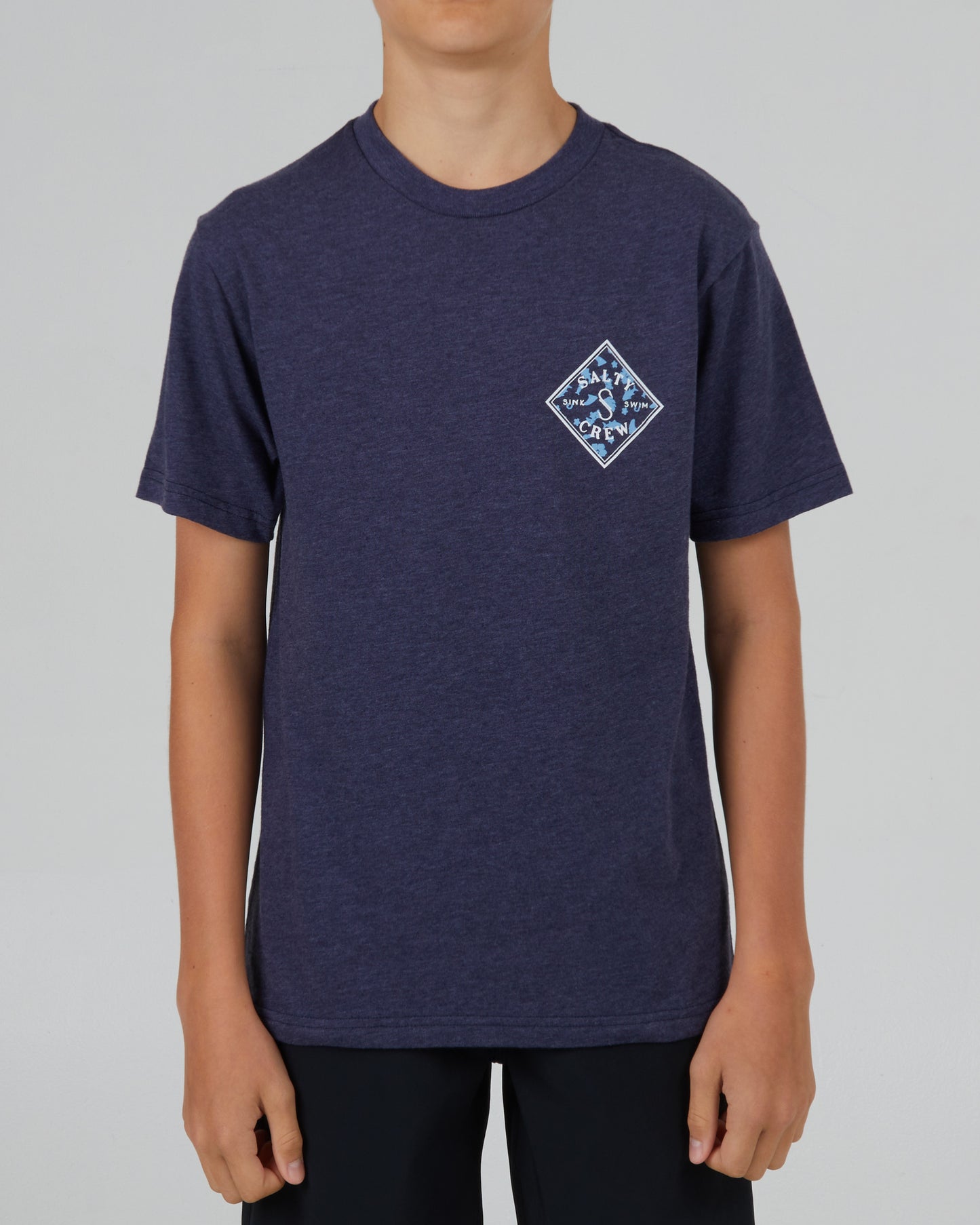 Tippet Tropics Boys S/S Tee - Navy Heather