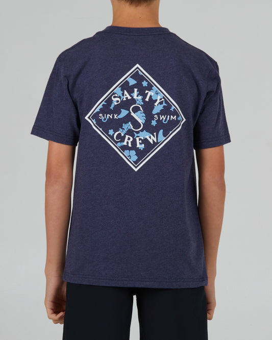 Tippet Tropics Boys S/S Tee - Navy Heather