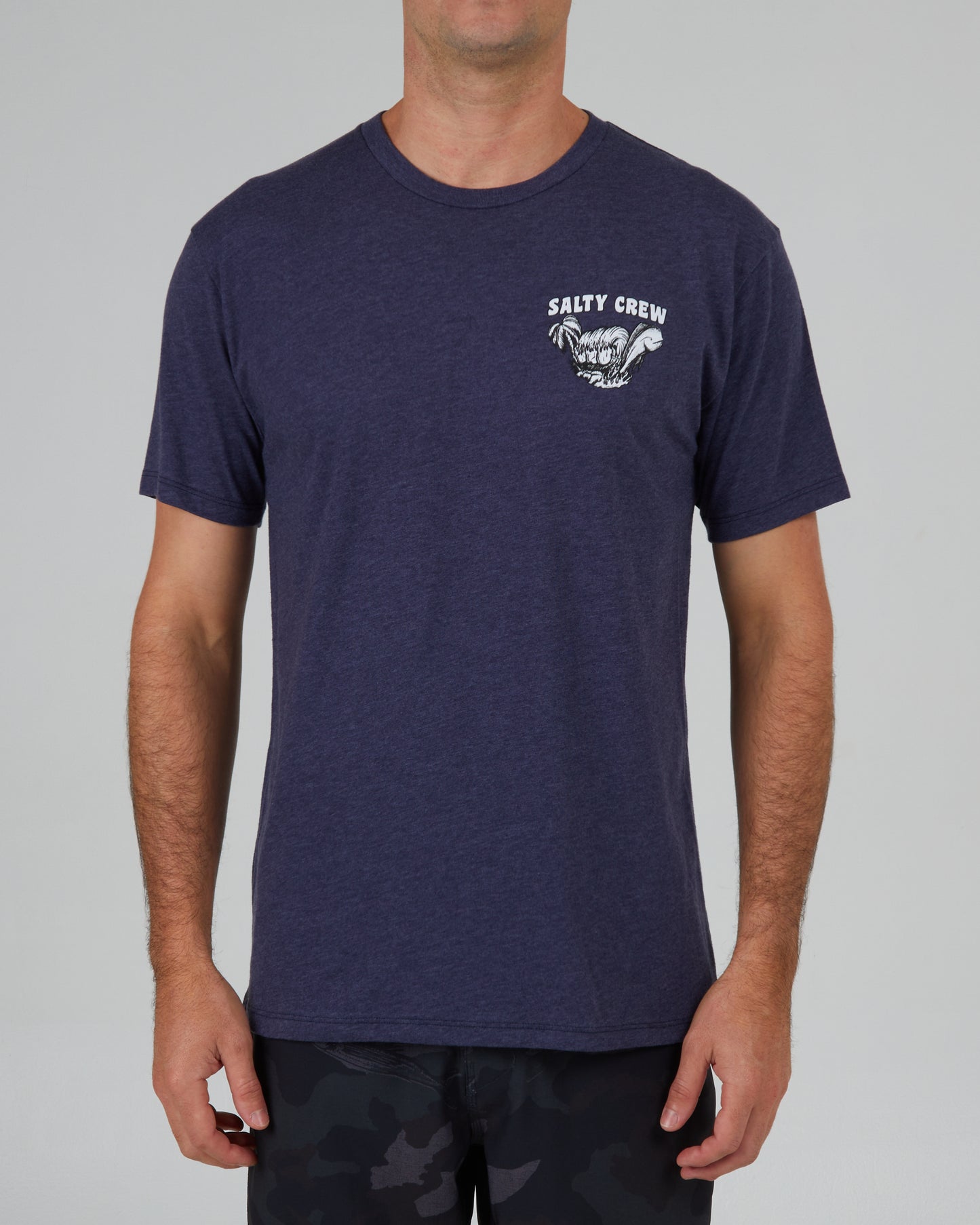 SHAKA PREMIUM S/S TEE - Navy Heather