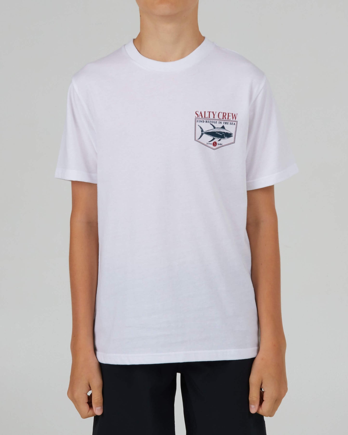 Salty Crew Boys - Angler Boys S/S Tee - White