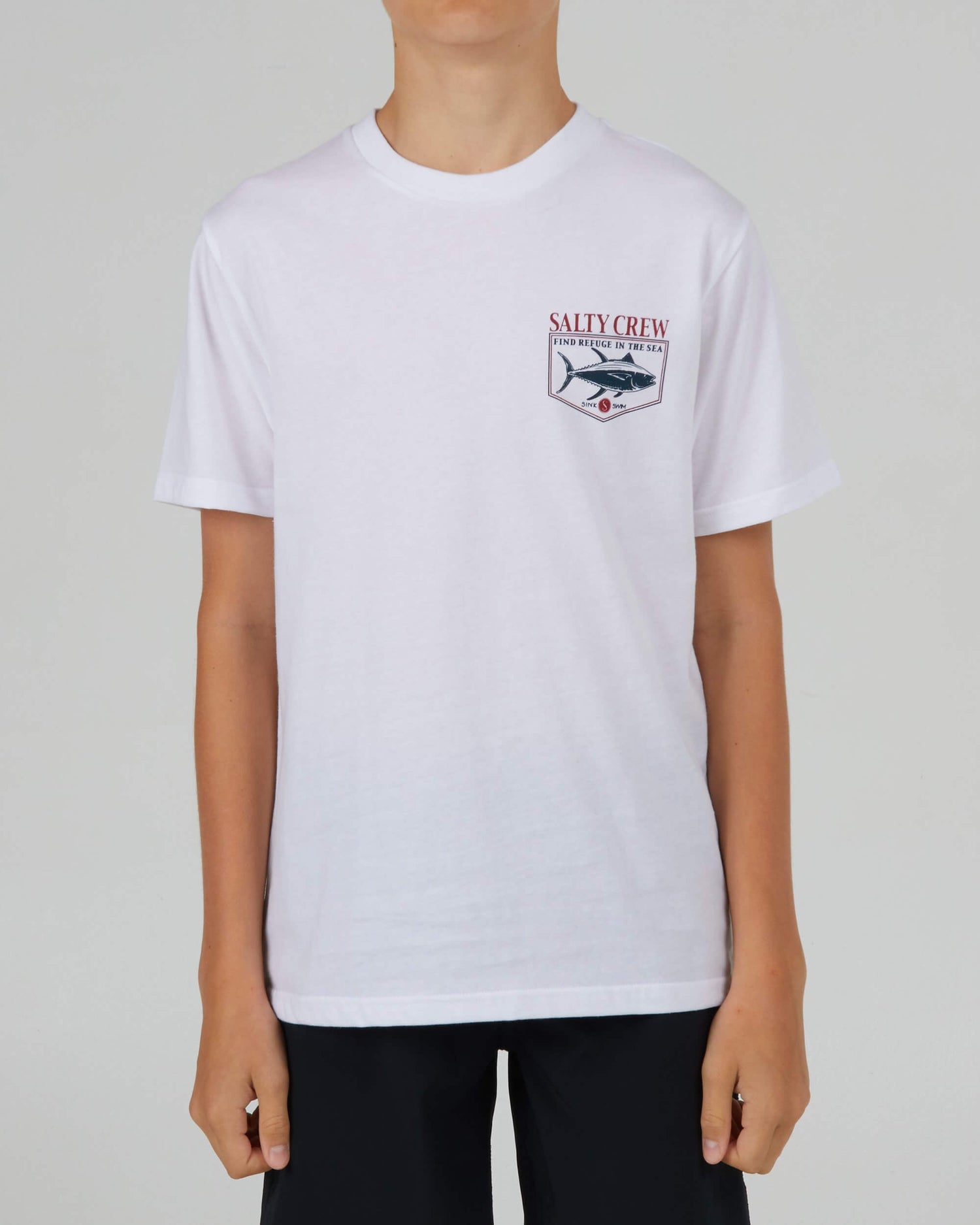 Salty Crew Boys - Angler Boys S/S Tee - White