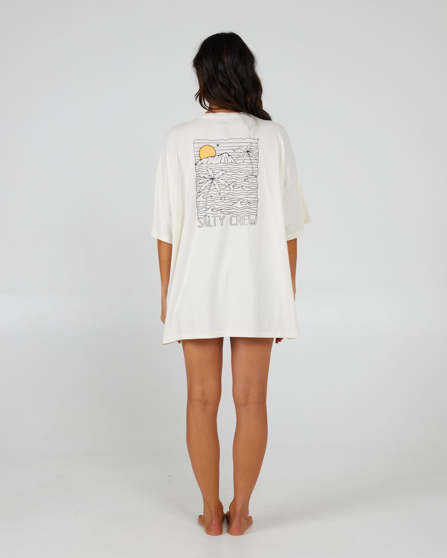 Salty Crew Womens - Joy Cover Up Tee - Off White