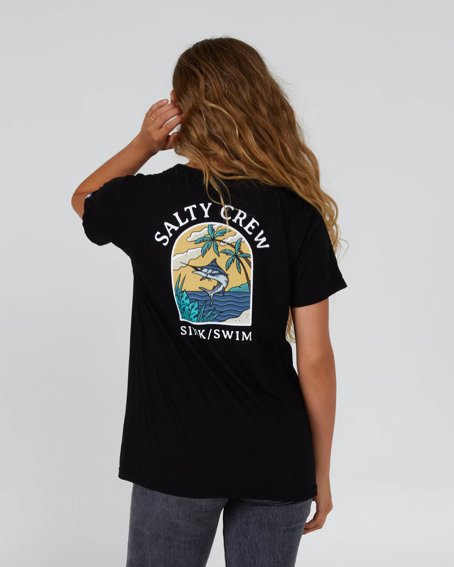 Salty Crew Womens - Sail Away Boyfriend Tee - Black