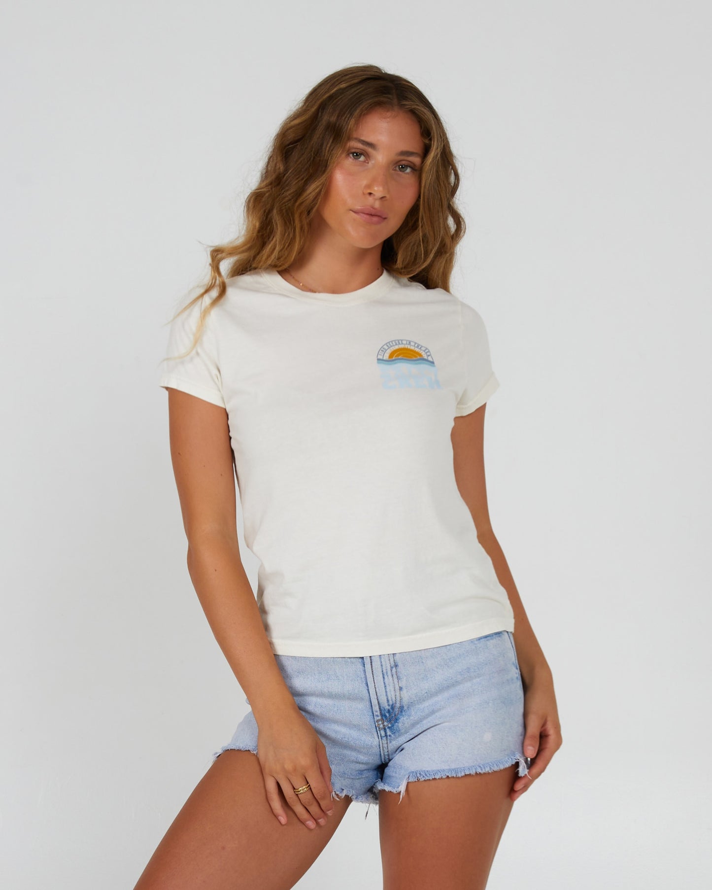 Salty Crew Womens - Sundown Modern Tee - Off White