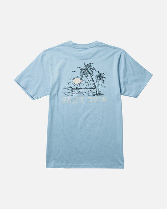 UNWIND BOYS S/S TEE - Mackerel