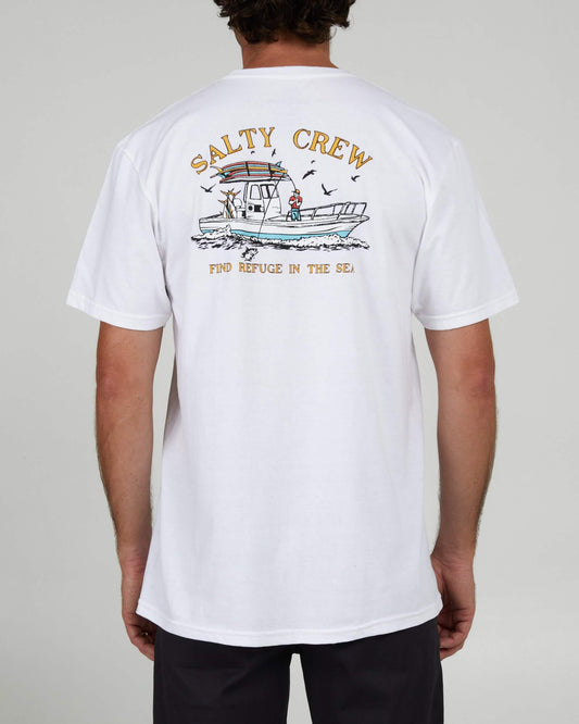 Salty Crew Men - Fish On Classic S/S Tee - White