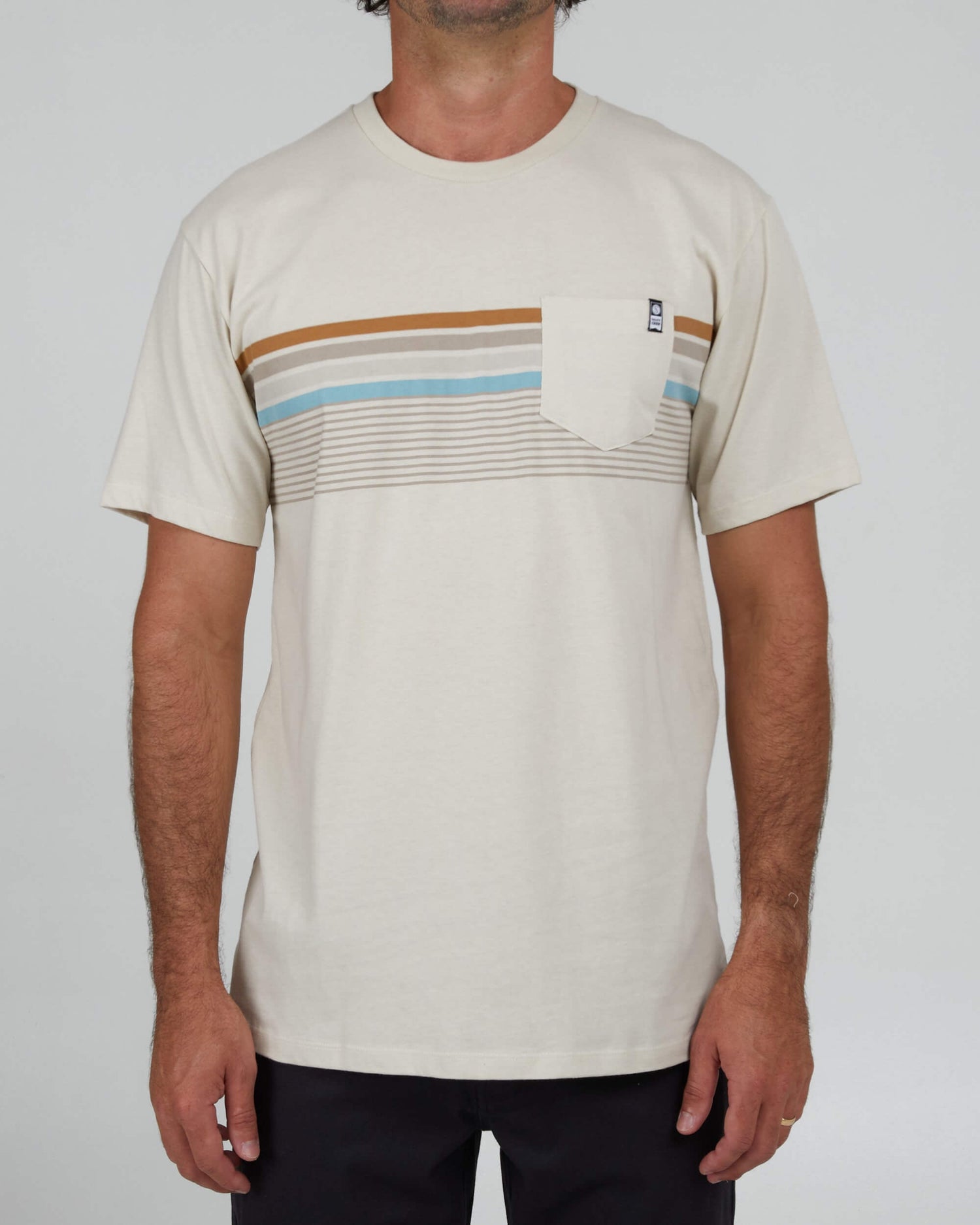 Salty Crew Men - Lineup Stripe Premium S/S Tee - Bone