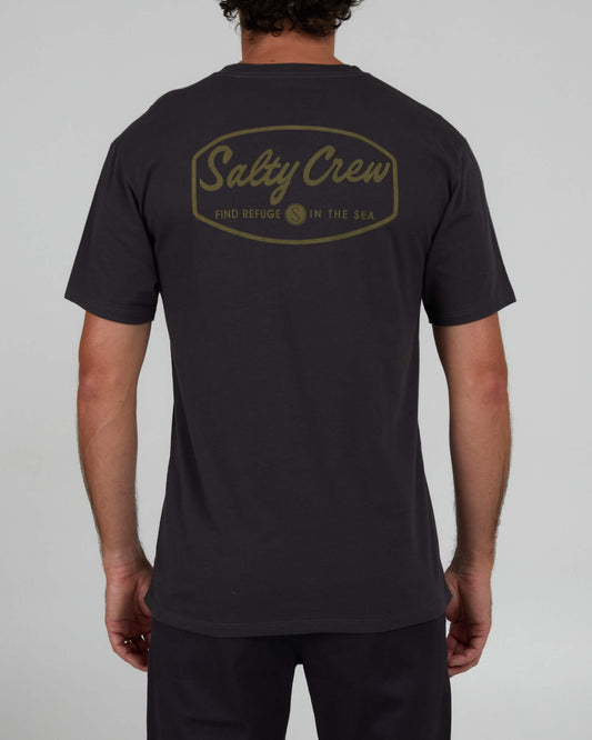 Salty Crew Men - Labeled Premium S/S Tee - Charcoal