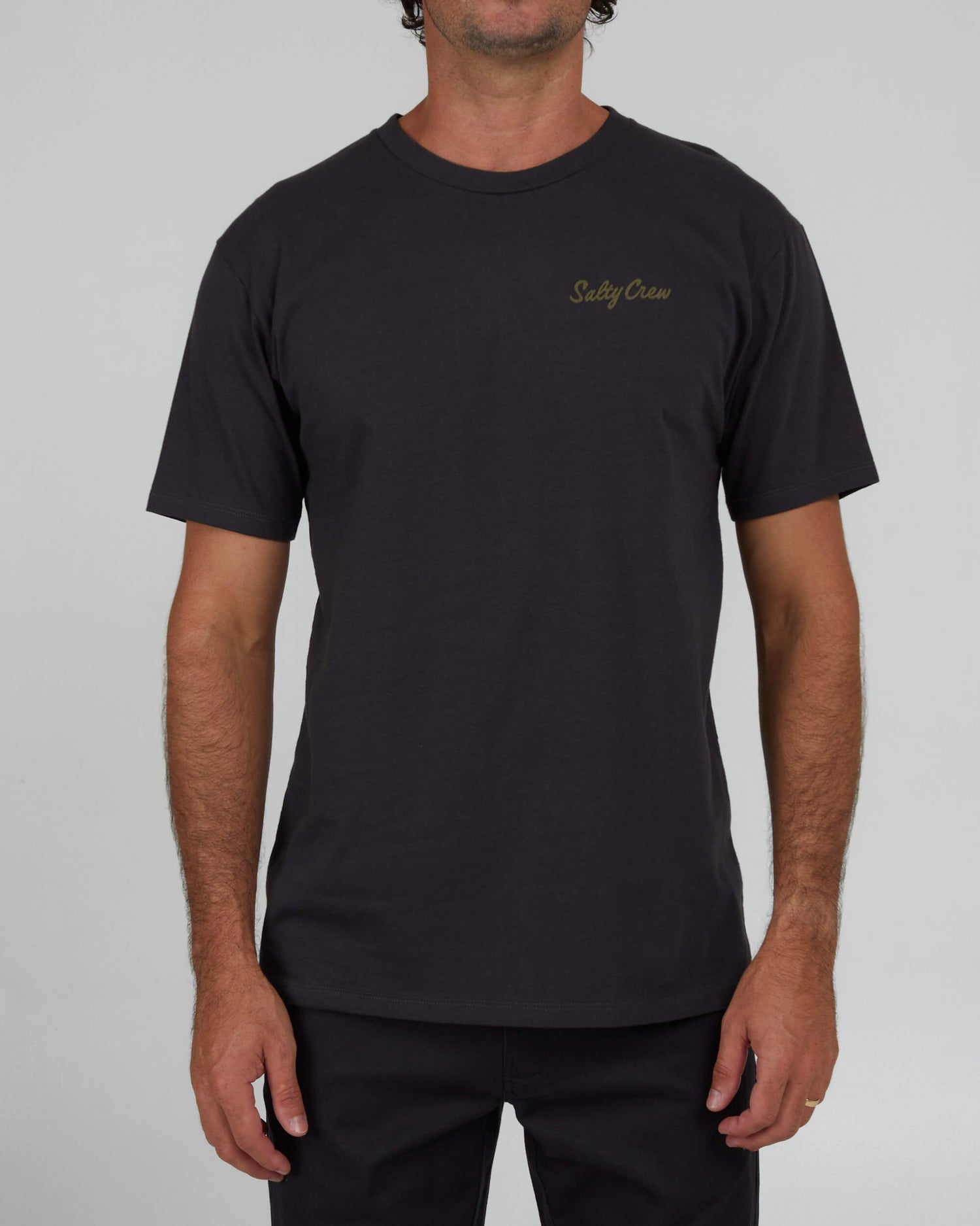 Salty Crew Men - Labeled Premium S/S Tee - Charcoal