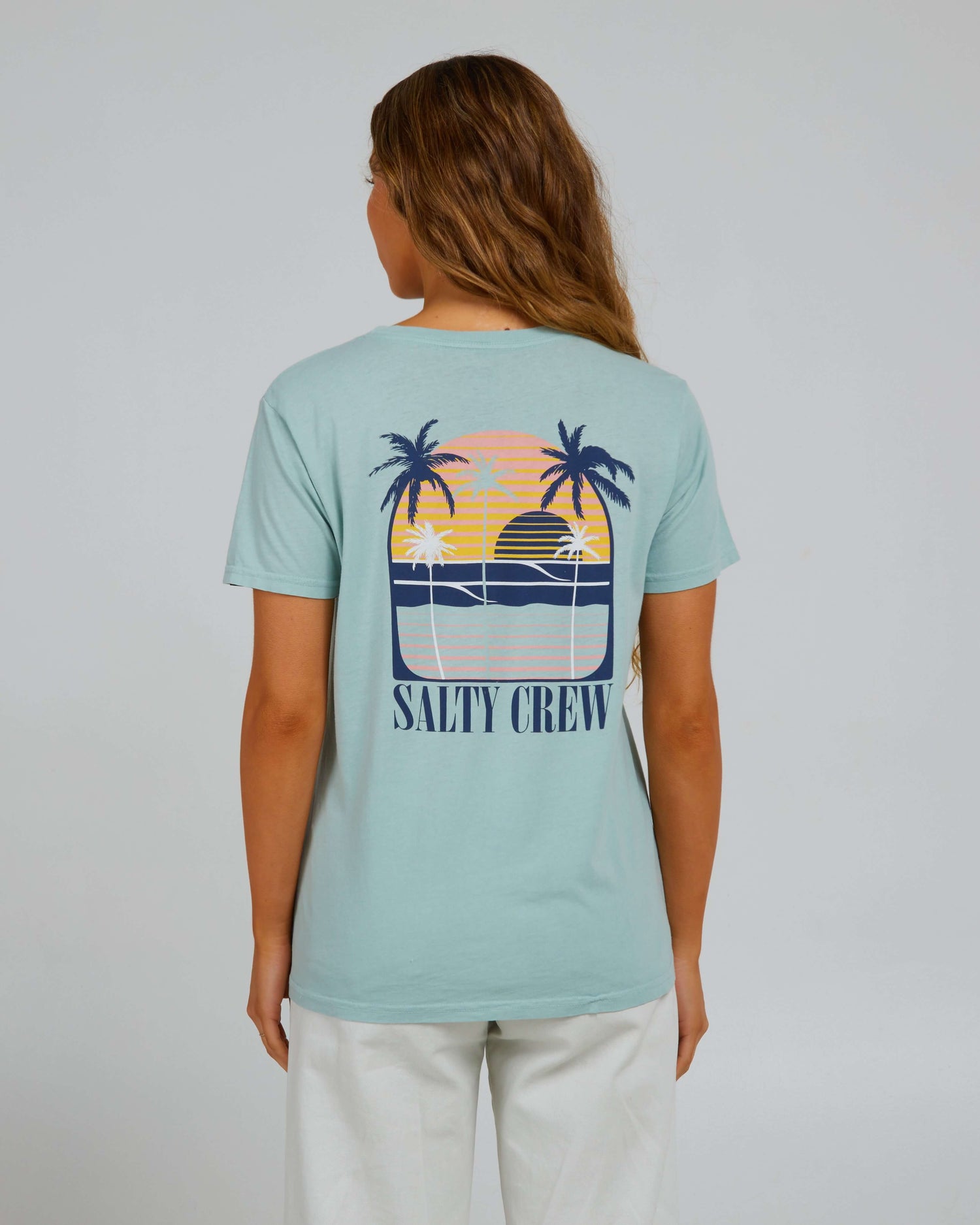 Salty Crew Womens - Shades Boyfriend Tee - Cloud Blue