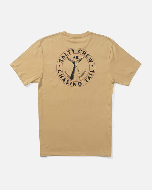 Salty crew T-SHIRTS S/S Tailgate Premium S/S Tee - Khaki in KHAKI