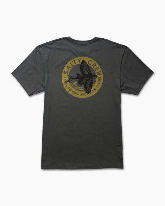 Fly By Ss Tee - Charcoal