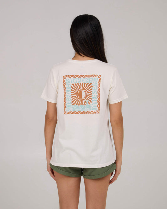 Salty crew T-SHIRTS S/S Optic Sea B.f Tee - Off White in Off White