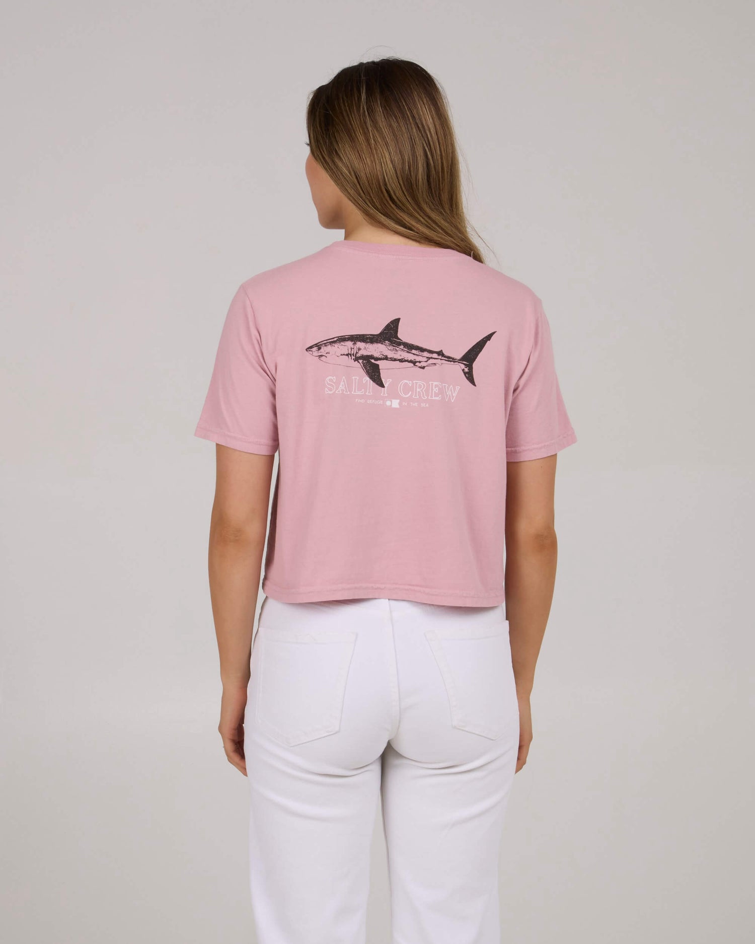 Salty crew T-SHIRTS S/S Brother Bruce Crop Tee - Warm Liliac in Warm Liliac