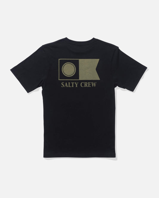 Salty crew T-SHIRTS S/S Flagship  Ss Tee Kids - Black in Black