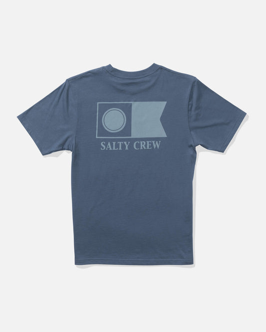 Salty crew T-SHIRTS S/S Flagship  Ss Tee Kids - Slate in Slate